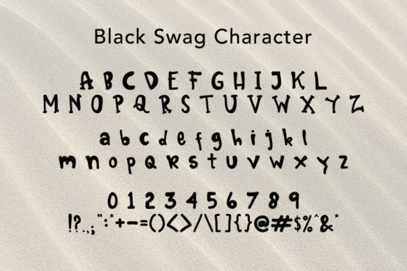 Black Swag Font - Preview 3