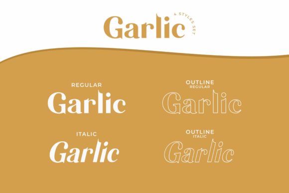 Garlic Font - Preview 1