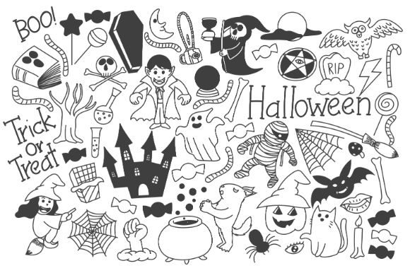 Halloween Trick or Treat Illustration