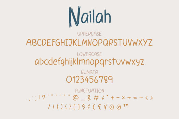 Nailah Font PNG with transparent background - Preview 2
