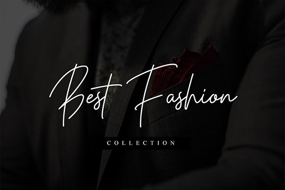 Parachute Signature Font PNG with transparent background - Preview 2