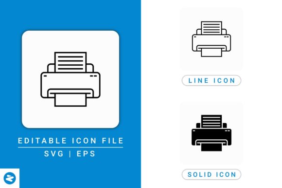 Printer Icons Set