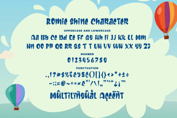 Romie Shine Font PNG with transparent background - Preview 5