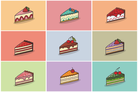 Cake Vector Illustration Graphic Illustrations By nuraisyahamalia1729