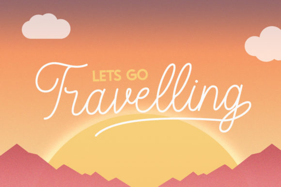 California Sunset Font PNG with transparent background - Preview 2