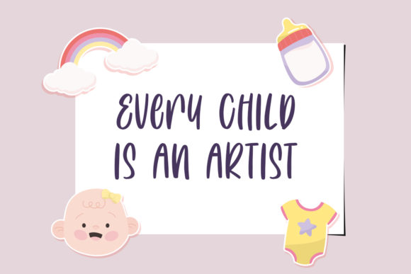 Cute Pinkies Font - Preview 1