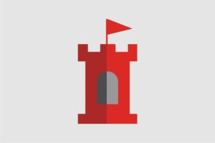Red Castle Graphic by Bintang Creatype · Creative Fabrica