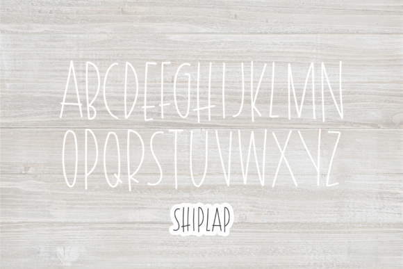 Shiplap Font PNG with transparent background - Preview 1