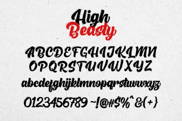 High Beasty Font - Preview 6