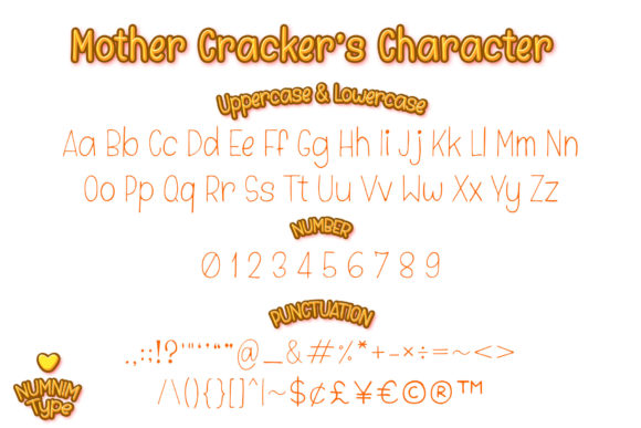 Mother Cracker Font PNG with transparent background - Preview 2