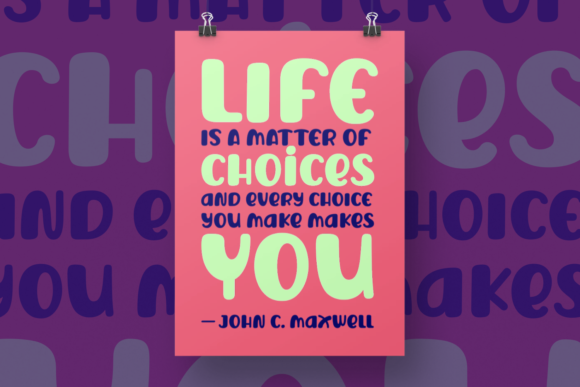 Choose Without Choices Font - Preview 1