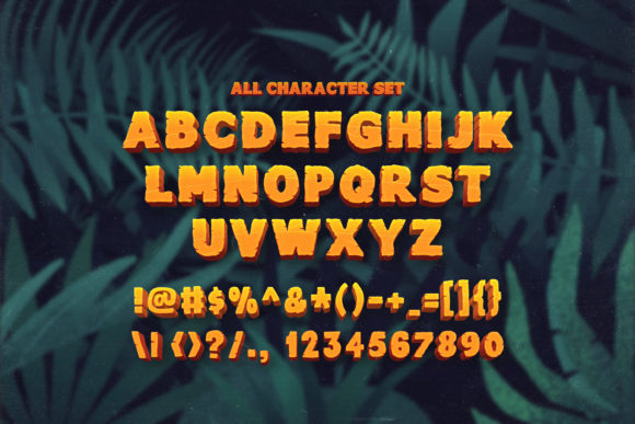 Junglezou Font font preview - 5