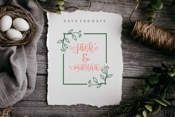 Mbak Endang Love Font font preview - 4