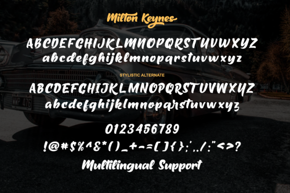 Milton Keynes Font PNG with transparent background - Preview 1