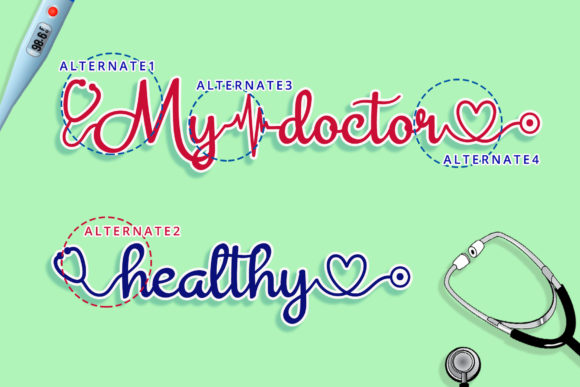 Mrs Nurse Font PNG with transparent background - Preview 1