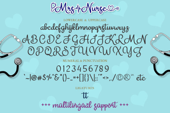 Mrs Nurse Font PNG with transparent background - Preview 6