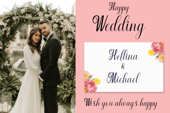Nattalia Font PNG with transparent background - Preview 1