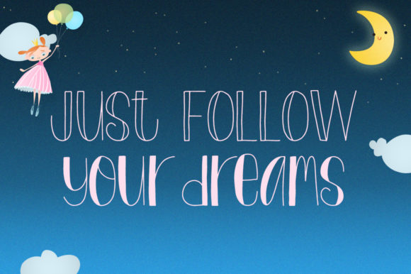 Night Dreamer Font PNG with transparent background - Preview 1