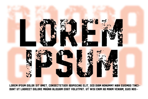 Propaganda Font PNG with transparent background - Preview 2