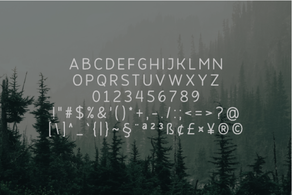 Sanatoria Font PNG with transparent background - Preview 1