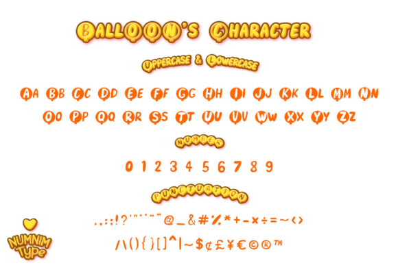 Balloon Font - Preview 1