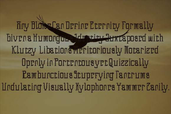 Eagle Brown 1 Font - Preview 2