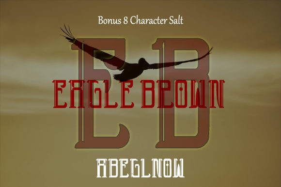 Eagle Brown 1 Font - Preview 5