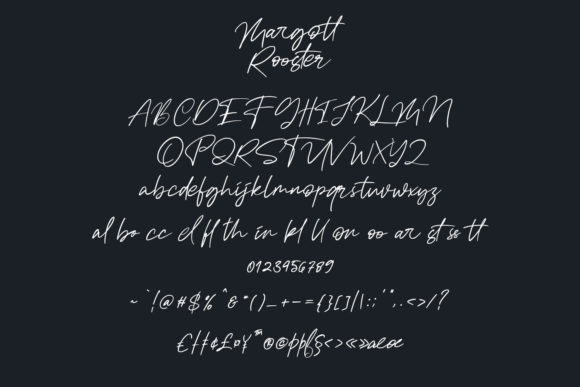 Margott Rooster Font PNG with transparent background - Preview 6