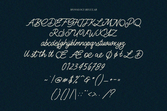 Monology Font PNG with transparent background - Preview 6