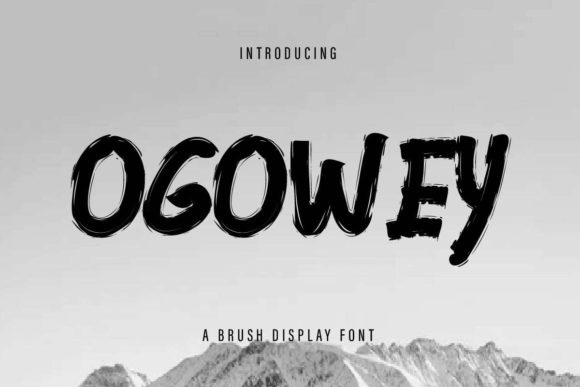 Ogowey Font PNG with transparent background - Preview 1