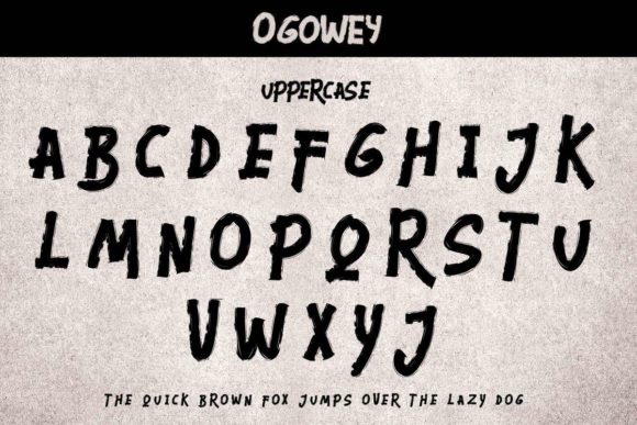 Ogowey Font PNG with transparent background - Preview 5