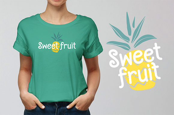 Pineapple Grass Font PNG with transparent background - Preview 4