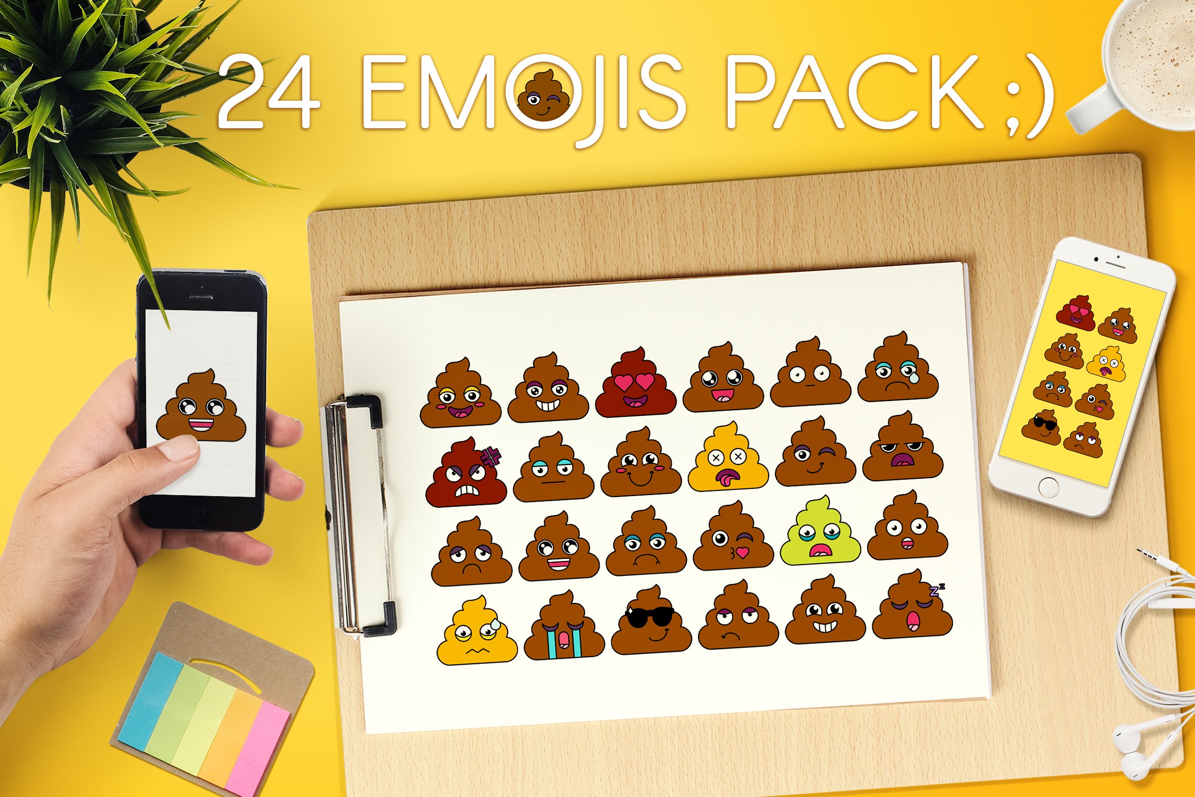 Poop Emoji Set