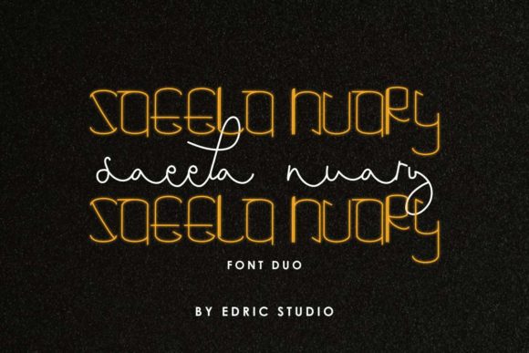 Saeela Nuary Font font preview - 1