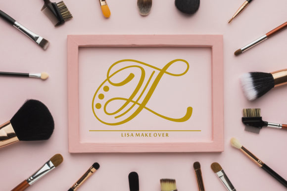 Hand Lettered Effect Monogram Font - Preview 1
