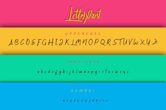 Letterdiost Font PNG with transparent background - Preview 5