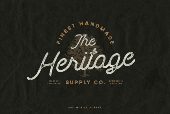 MountHill Font PNG with transparent background - Preview 3