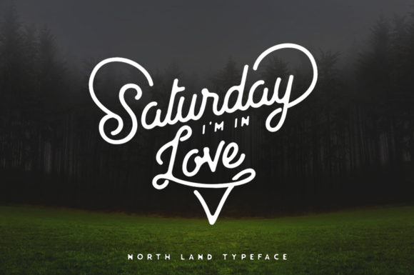 North Land Font PNG with transparent background - Preview 1