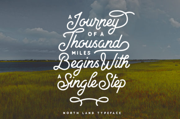 North Land Font PNG with transparent background - Preview 3