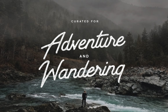 Outdoors Inks Font PNG with transparent background - Preview 2