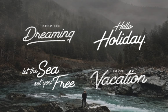 Outdoors Inks Font PNG with transparent background - Preview 3