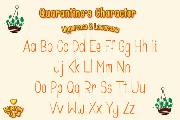Quarantine Font PNG with transparent background - Preview 1
