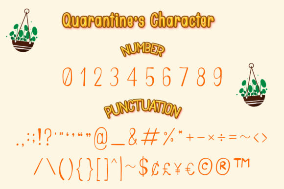 Quarantine Font PNG with transparent background - Preview 2