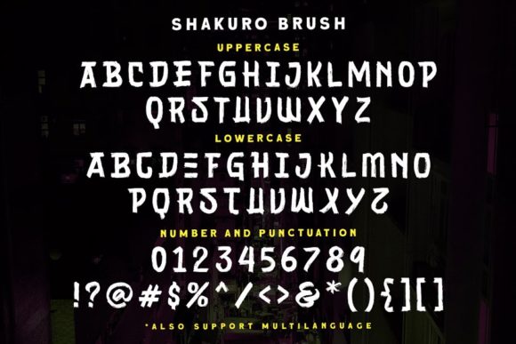 Shakuro Font PNG with transparent background - Preview 4