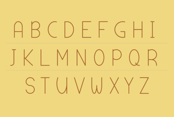 Abecedário Font - Preview 1