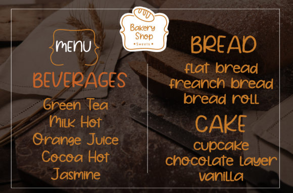 Bakery Shop Font - Preview 1