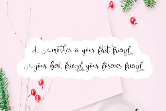 Beauty Mothers Font PNG with transparent background - Preview 4
