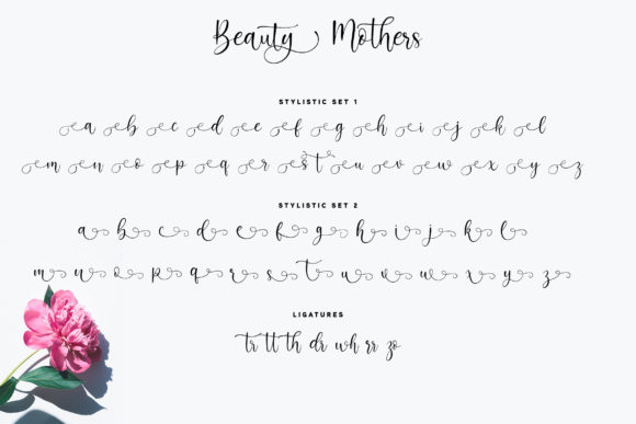 Beauty Mothers Font PNG with transparent background - Preview 6