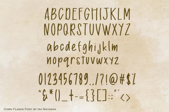 Corn Flakes Font - Preview 1