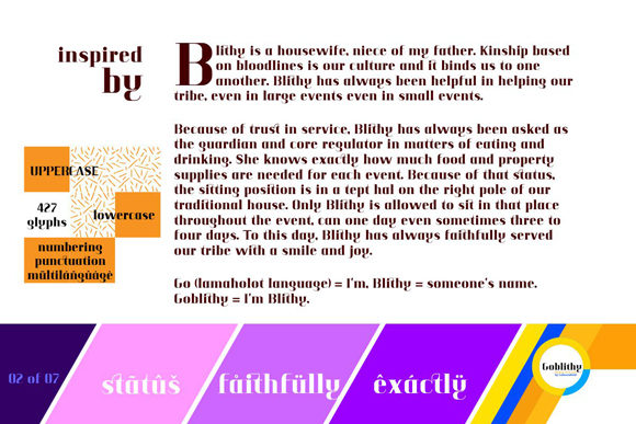 Goblithy Font - Preview 1